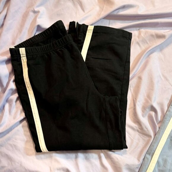TWO Pairs of Urban Outfitters Jogger/Legging style Capris, Lt Bl & Blk, SMALL - Picture 7 of 13